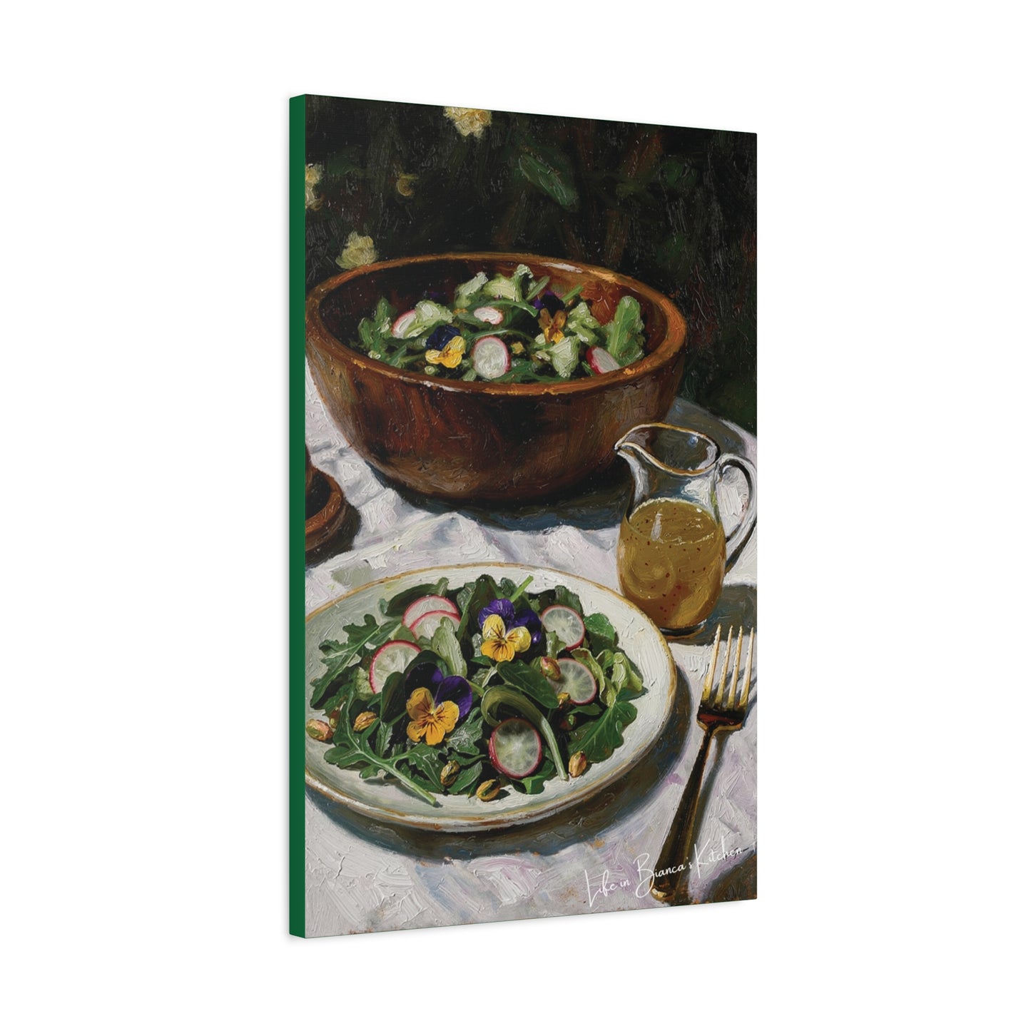 Spring Salad (Canvas) | At the Garden Table