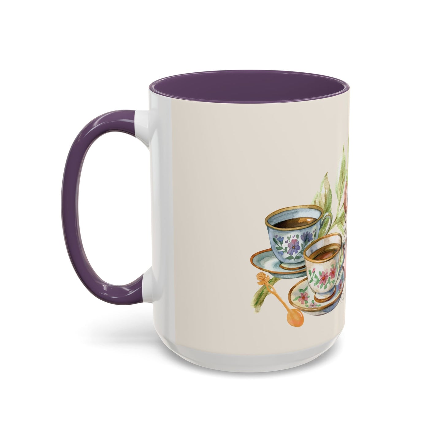 La Vie en Thé Illustrated Ceramic Mug | French Tea Cup Design
