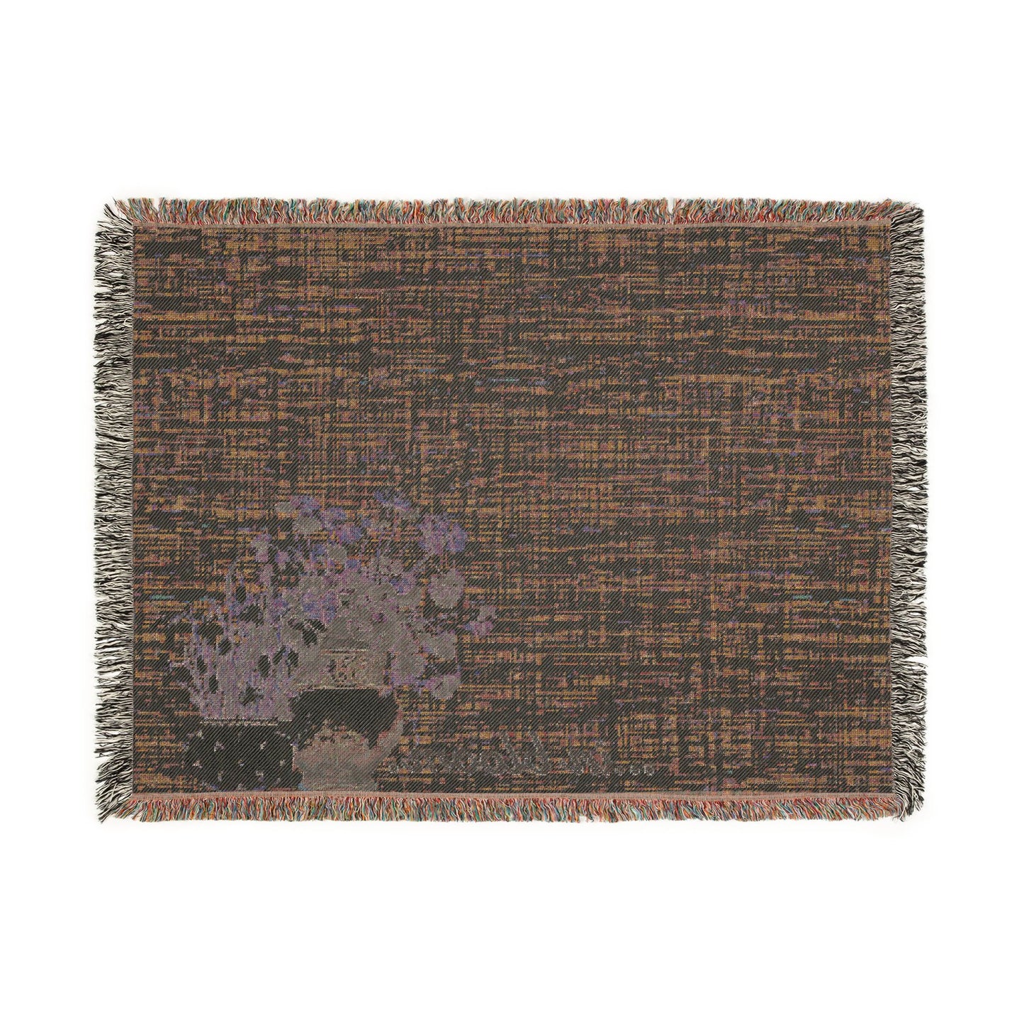 Spring Still Life Woven Throw Blanket | Botanical Hearth & Home Decor