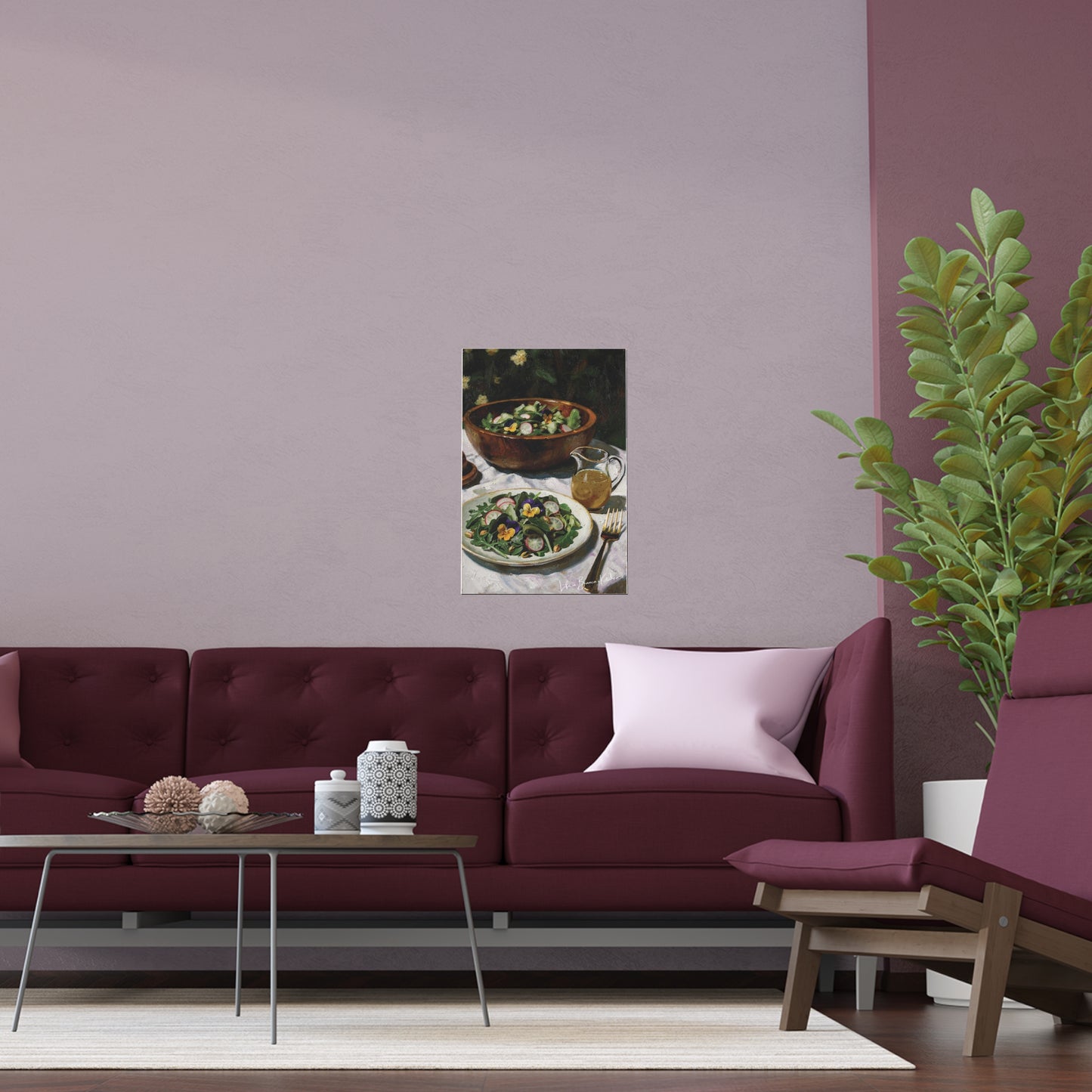 Spring Salad (Silk Poster) | At the Garden Table