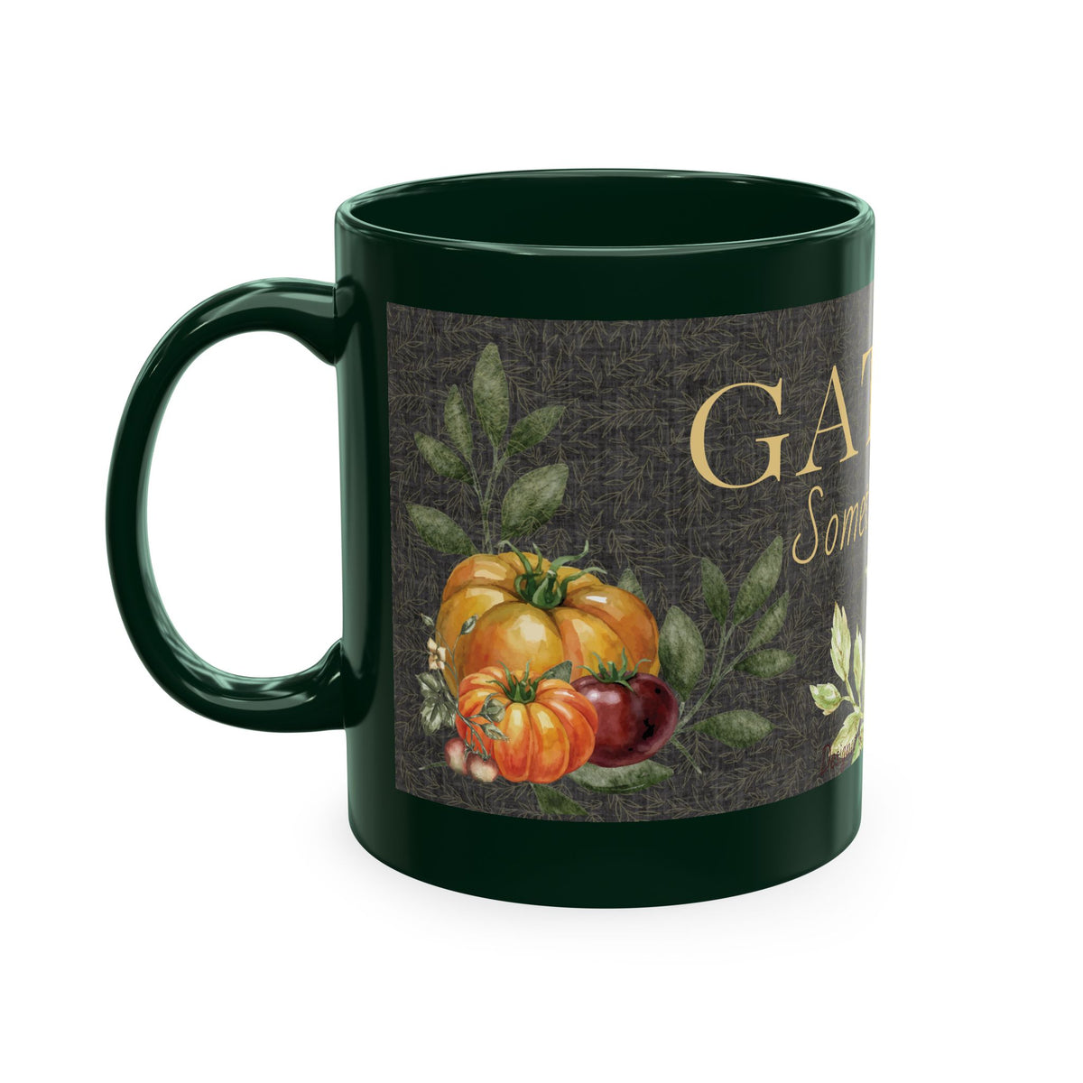 Gather Something Good Kitchen Mug — Deep Green