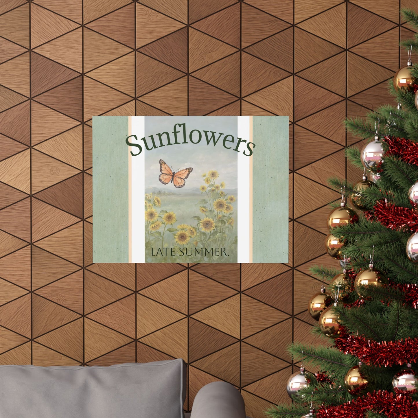 Sunflowers, Late Summer | Matte Botanical Garden Poster