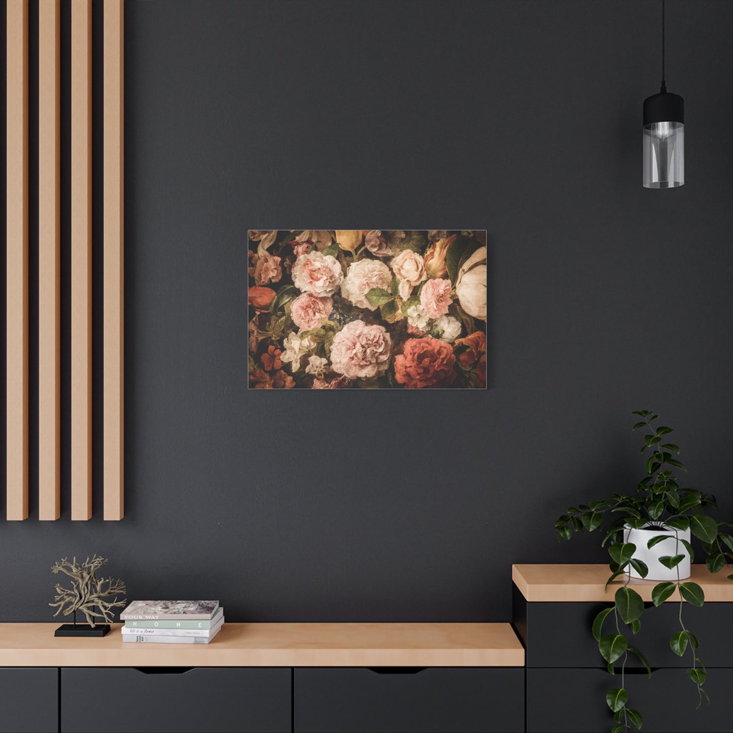 Carnations in Bloom | Botanical Still Life Canvas Art