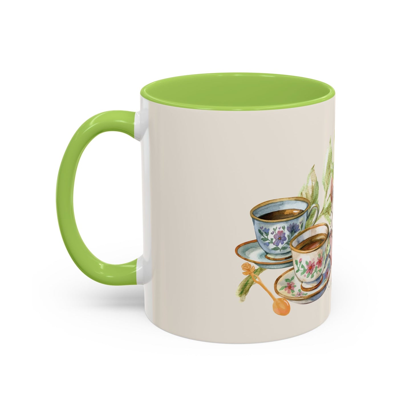 La Vie en Thé Illustrated Ceramic Mug | French Tea Cup Design