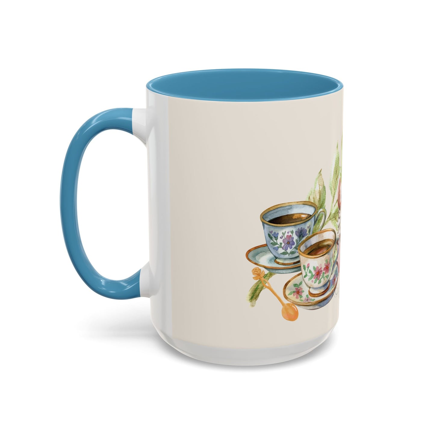 La Vie en Thé Illustrated Ceramic Mug | French Tea Cup Design
