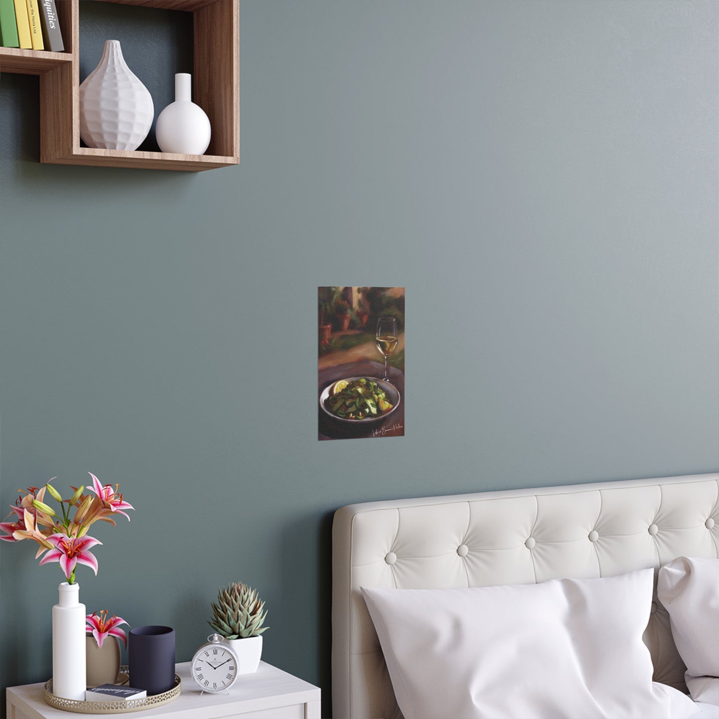 Summer Plate, Quiet Hour (Silk Paper Poster) | At the Garden Table