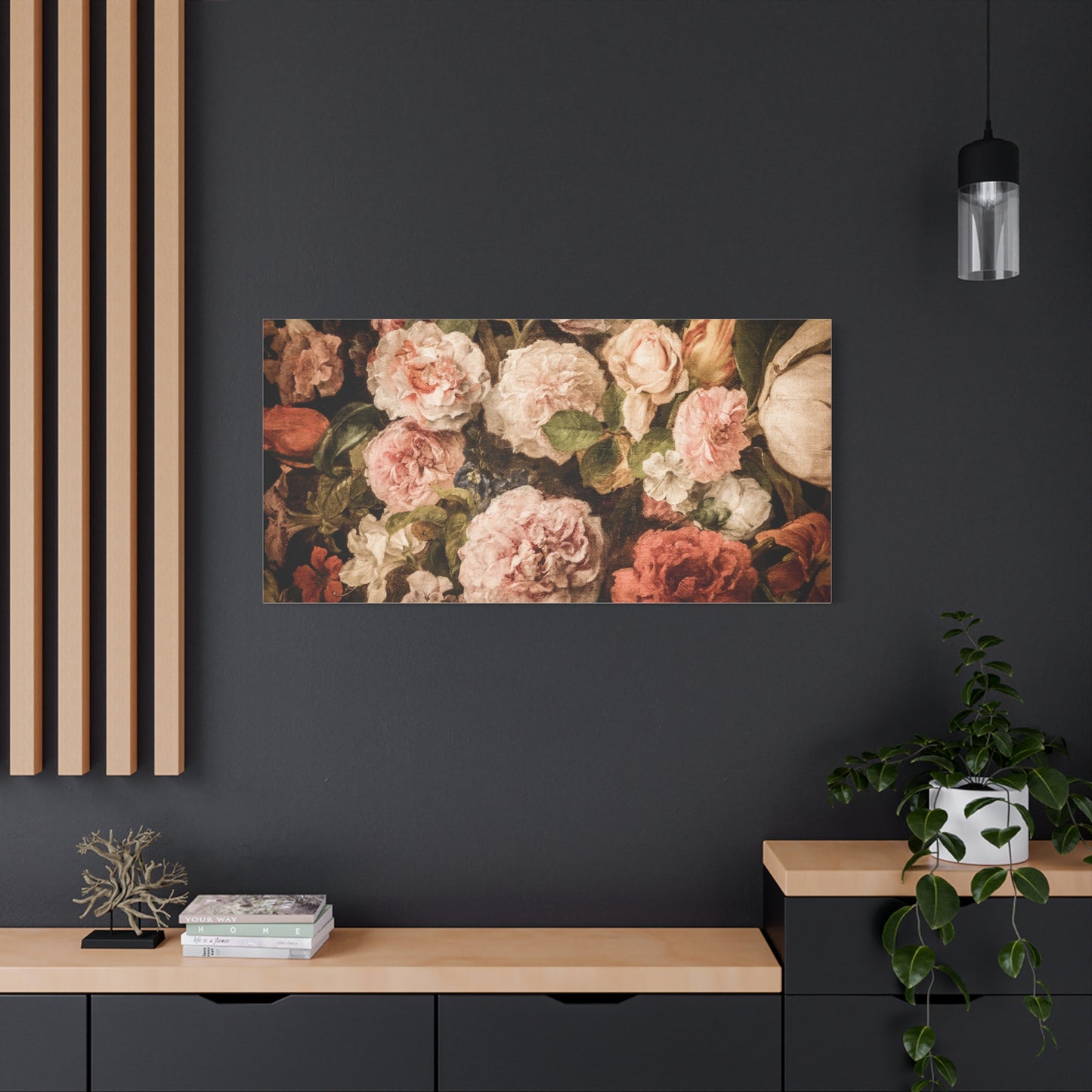 Carnations in Bloom | Botanical Still Life Canvas Art