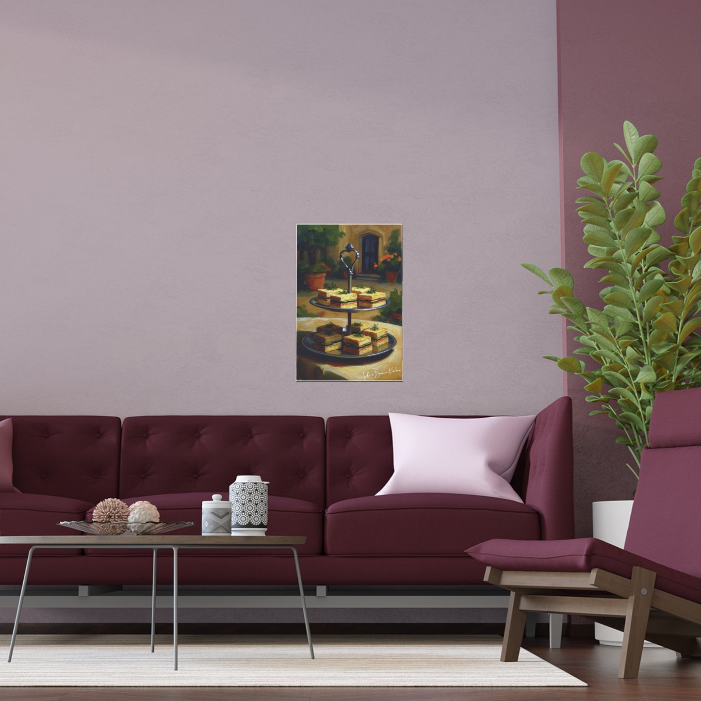 Tea Sandwiches (Silk Poster) | At the Garden Table