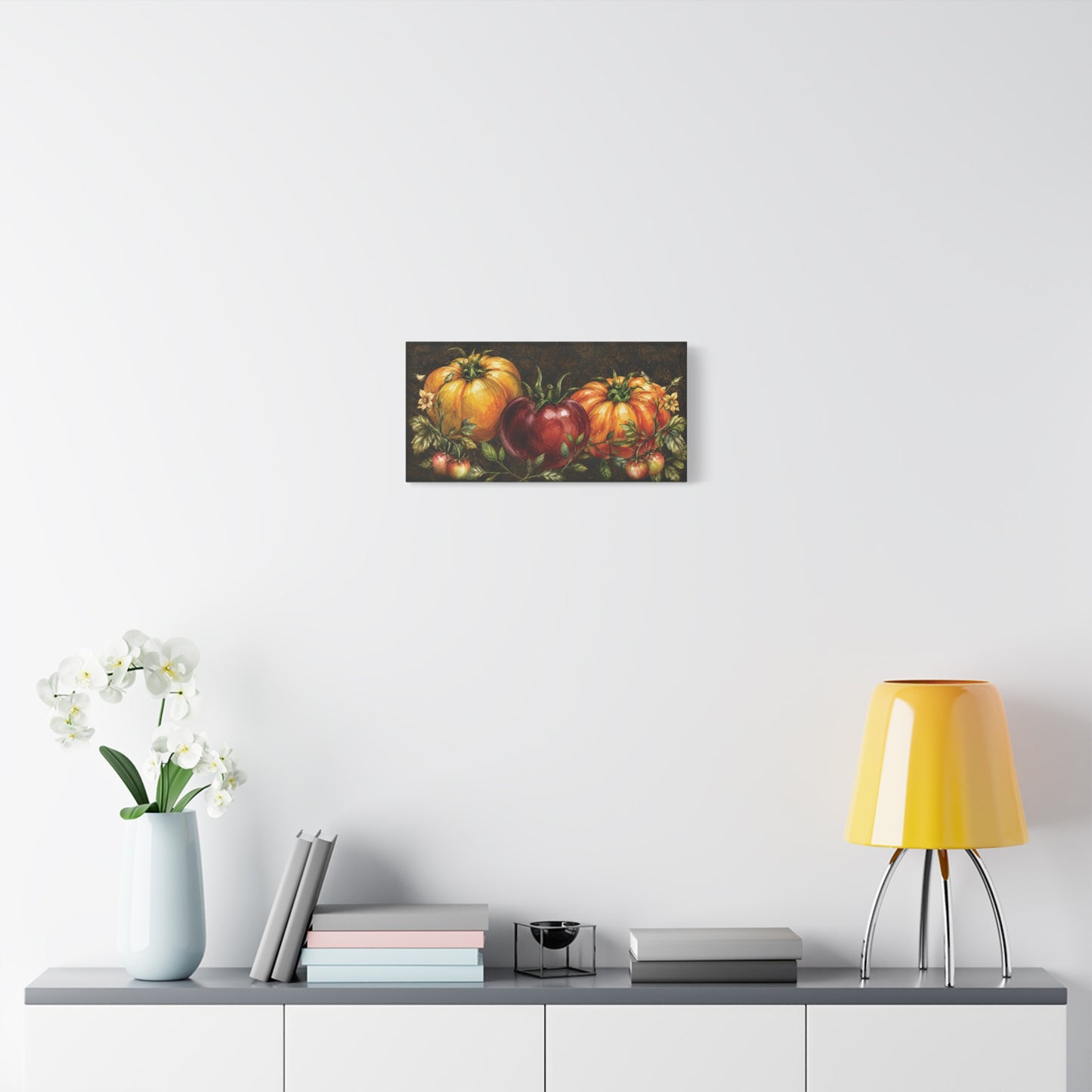 Late Summer Tomatoes Botanical Canvas — Garden Still Life