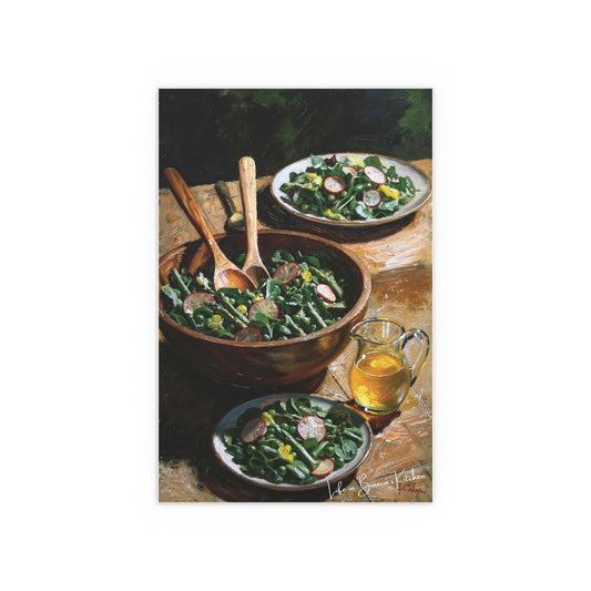 Spring Salad II (Silk Poster) | At the Garden Table