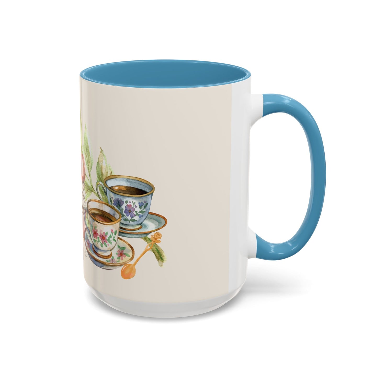 La Vie en Thé Illustrated Ceramic Mug | French Tea Cup Design