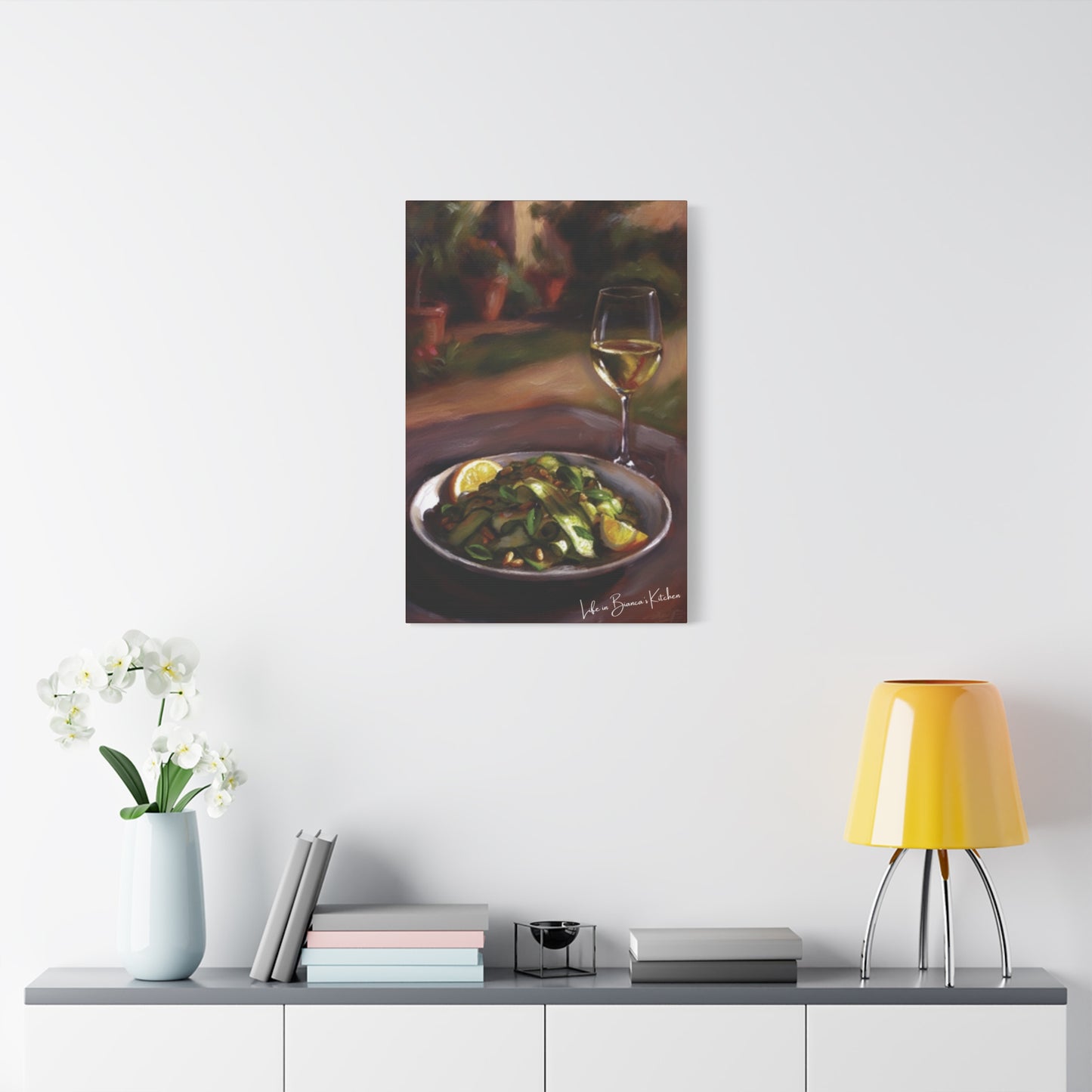 Summer Plate, Quiet Hour (Canvas) | At the Garden Table