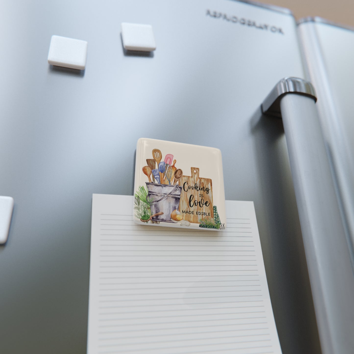 Cuisiner, c’est aimer. Porcelain Magnet