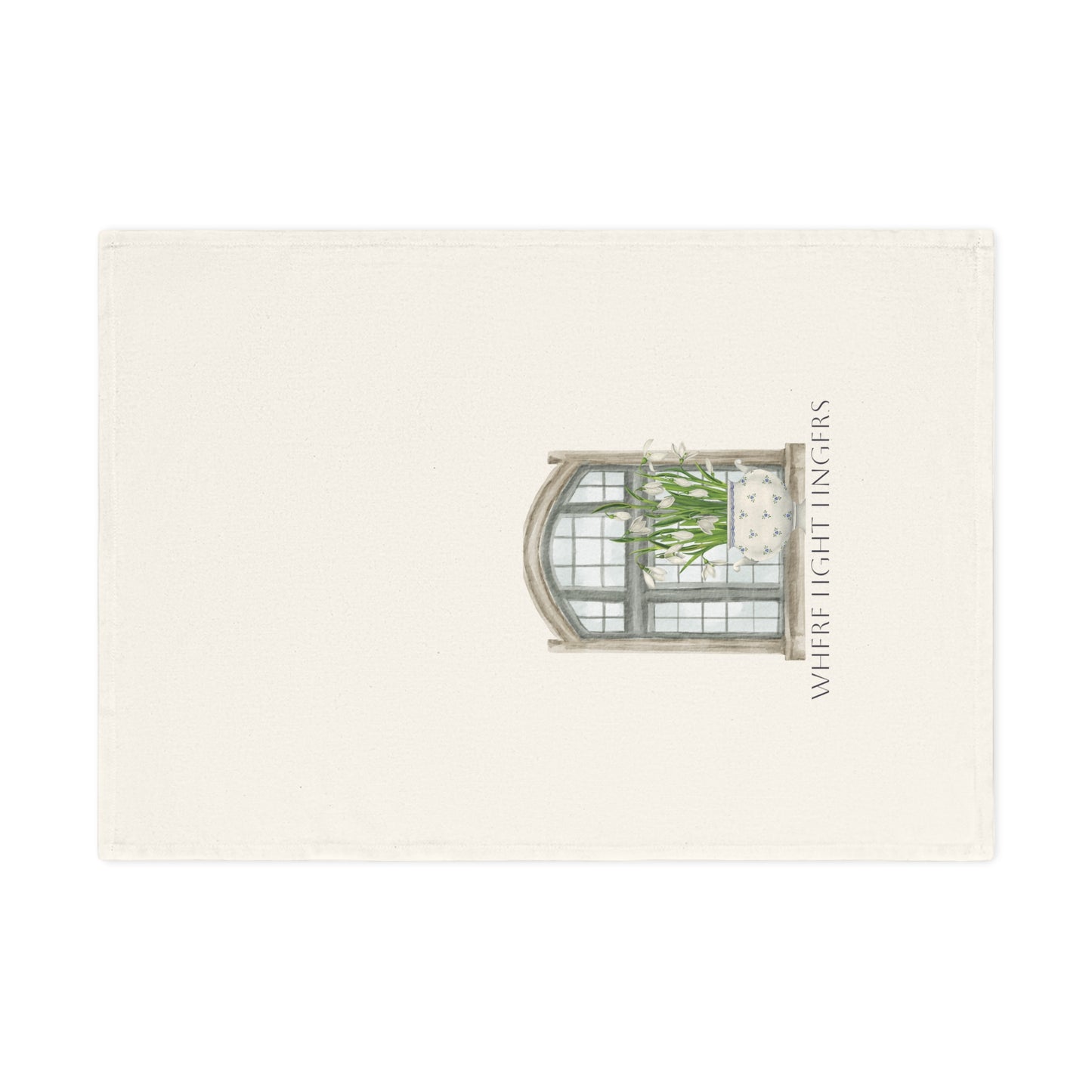 Where Light Lingers | Cotton Tea Towel – Spring Botanical