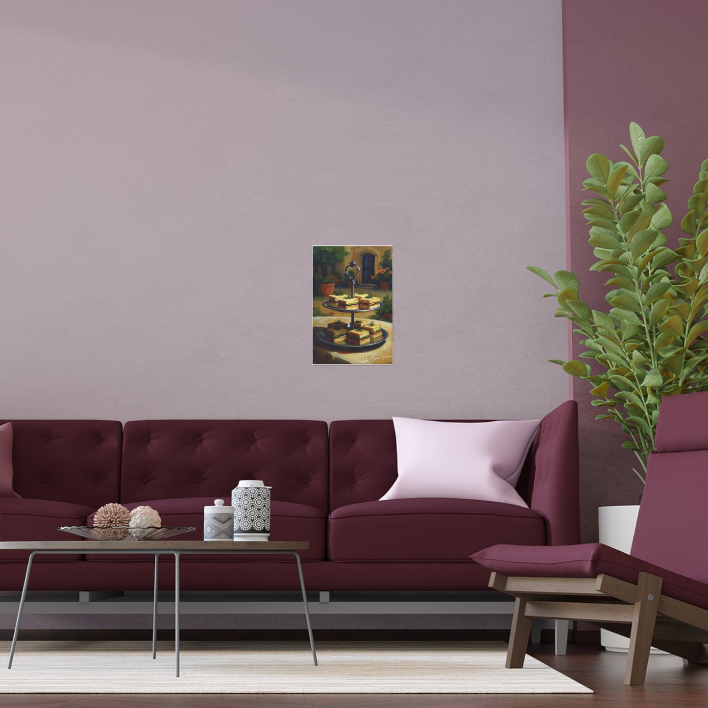 Tea Sandwiches (Silk Poster) | At the Garden Table