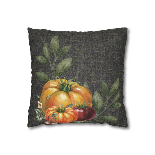 Late Summer Tomatoes Botanical Pillow Cover — Garden II
