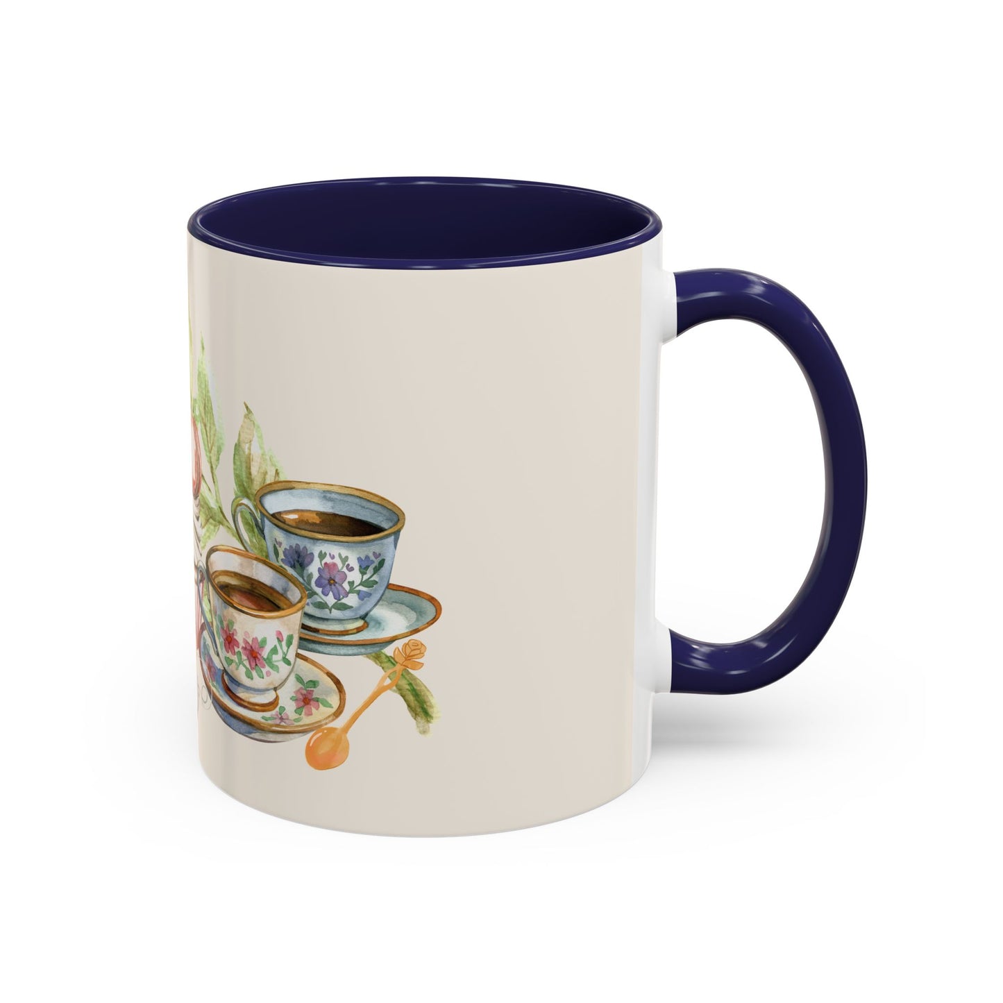 La Vie en Thé Illustrated Ceramic Mug | French Tea Cup Design