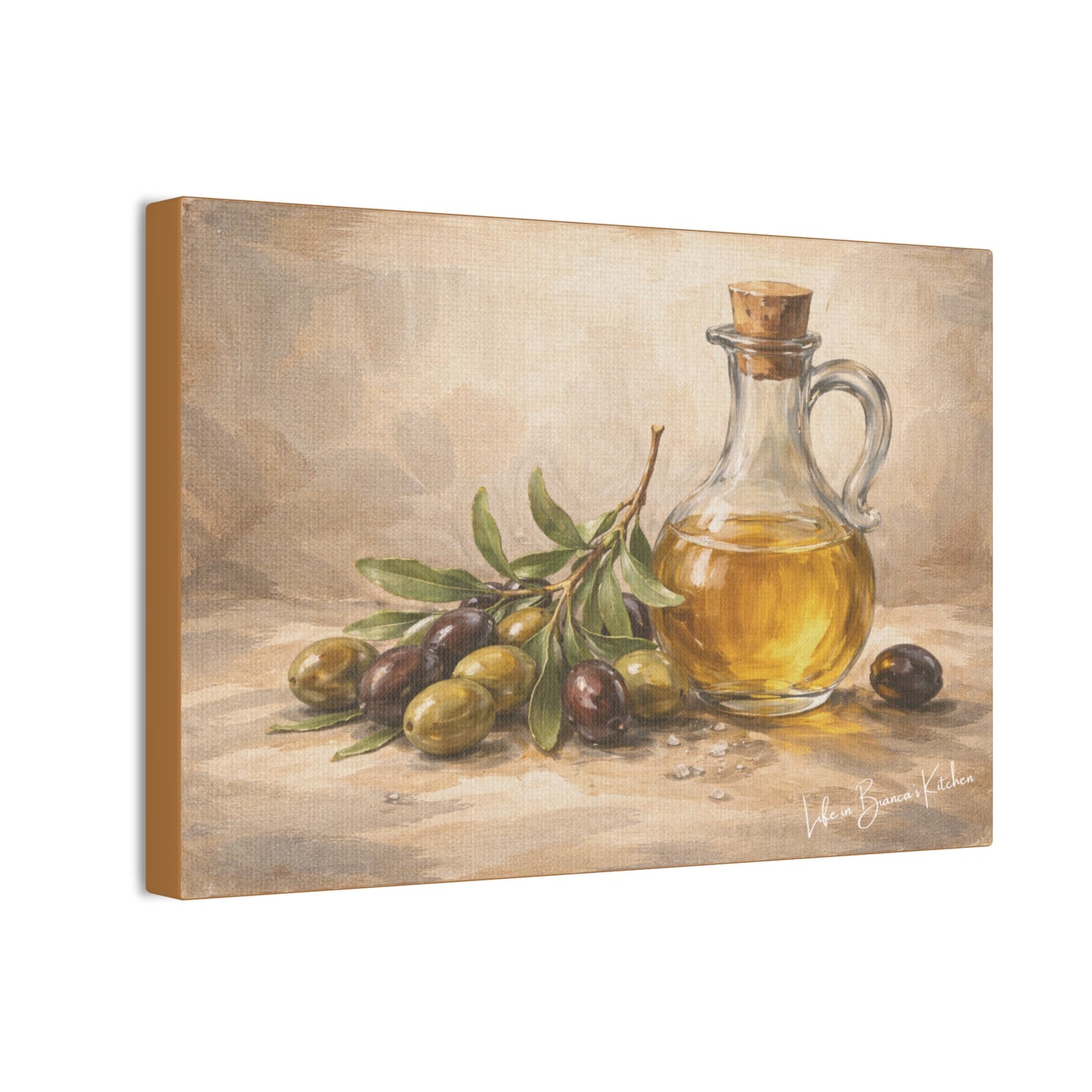 Rustic Olives Still Life (Canvas) | La Tavola Rustica