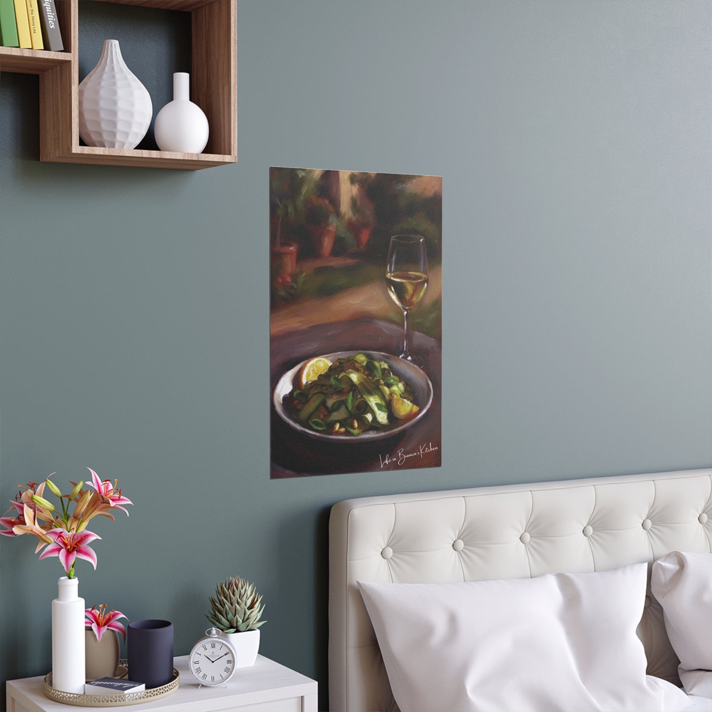 Summer Plate, Quiet Hour (Silk Paper Poster) | At the Garden Table